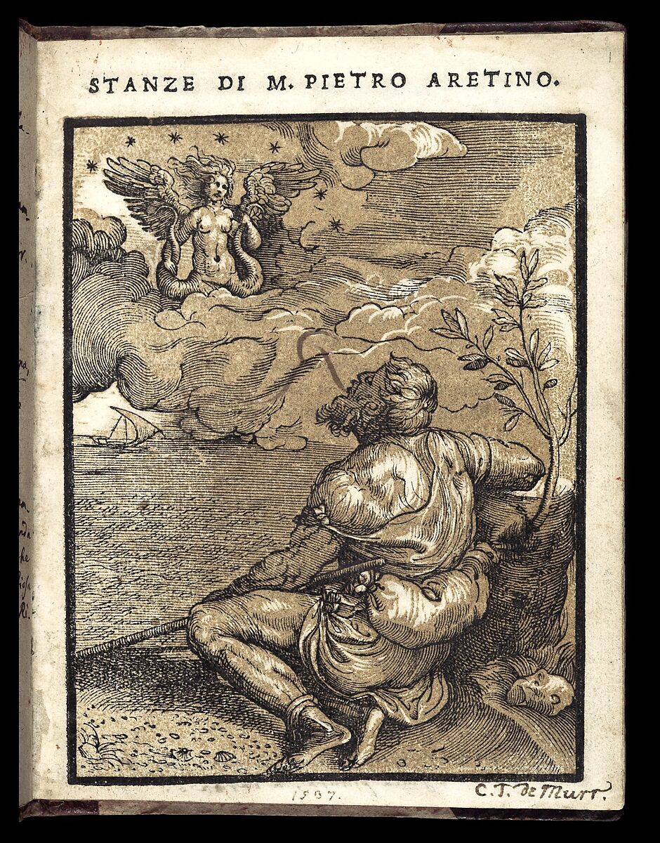 Stanze di M. Pietro Aretino, Pietro Aretino (Italian, 1492–1556), Printed book with woodcut illustrations