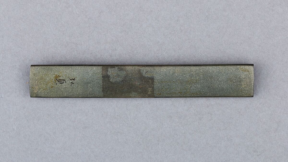 Knife Handle (Kozuka), Copper-silver alloy (shibuichi), silver, copper, gold, Japanese