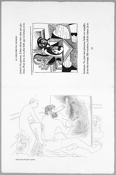 Le chef d'oeuvre inconnu, Written by Honoré de Balzac (French, Tours 1799–1850 Paris), Woodcut and photo etching