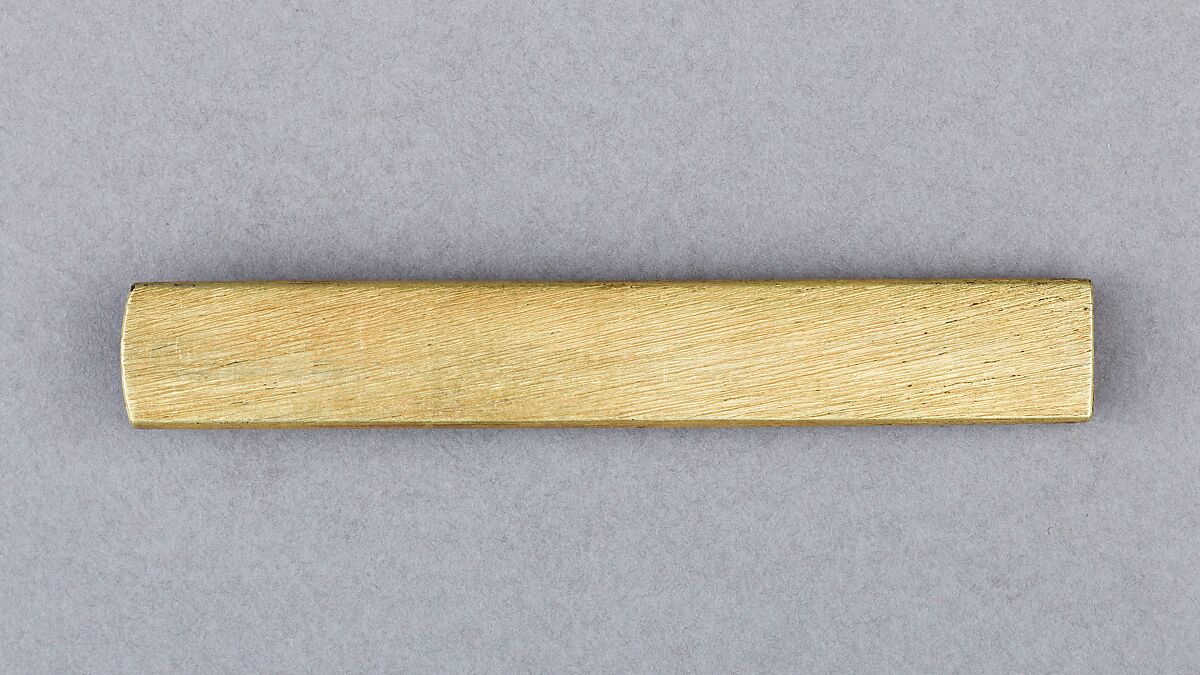 Knife handle (Kozuka), Copper-gold alloy (shakudō), gold, silver, Japanese