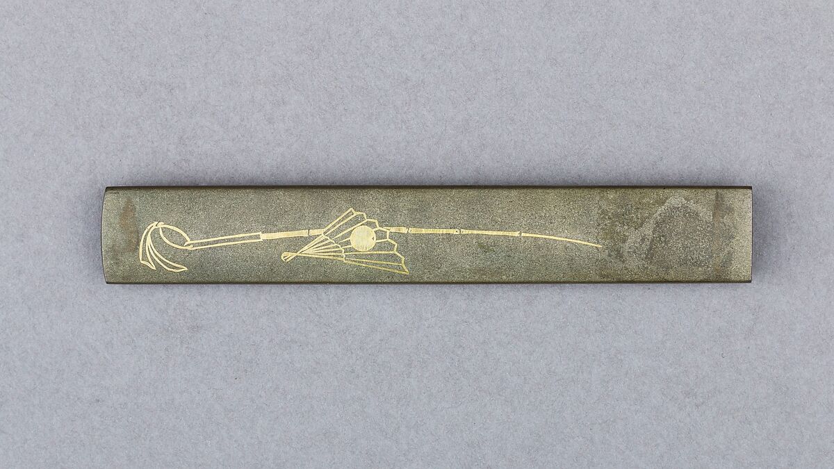 Knife Handle (Kozuka), Copper-gold alloy (shakudō), copper-silver alloy (shibuichi), Japanese