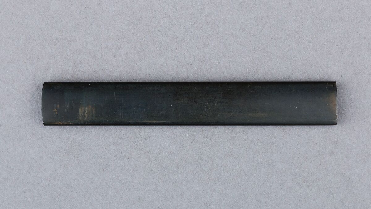 Knife Handle (Kozuka), Copper-gold alloy (shakudō), silver, gold, Japanese