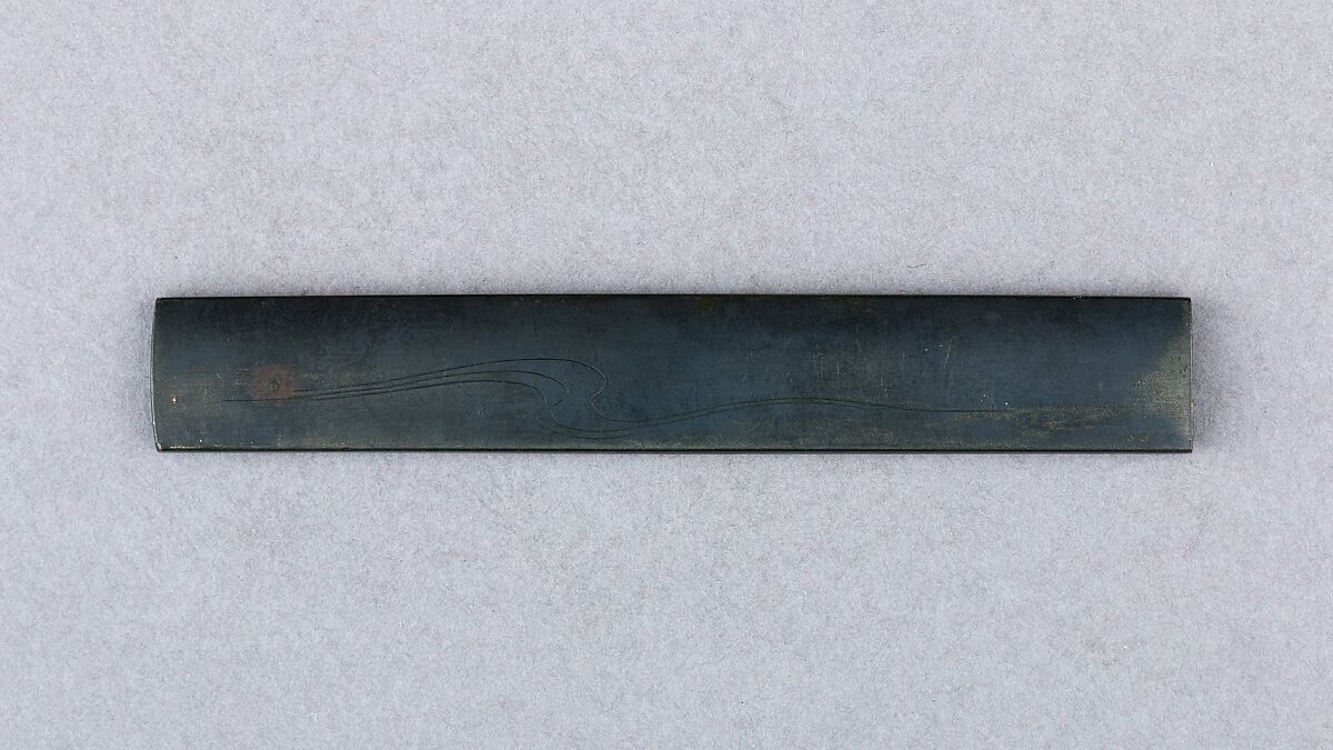 Knife Handle (Kozuka), Copper-gold alloy (shakudō), gold, copper-silver alloy (shibuichi), Japanese