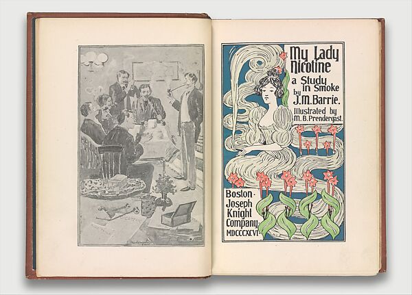 My Lady Nicotine, J. M. Barrie (British, Kirriemuir, Angus, Scotland 1860–1937 London), Illustrations: photogravure