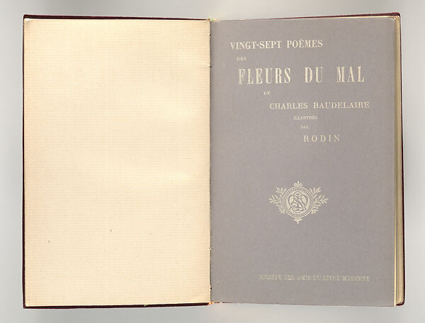Vingt-sept poèmes des Fleurs du Mal, Written by Charles Baudelaire (French, Paris 1821–1867 Paris)