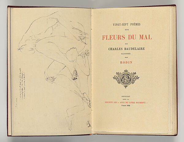 Vingt-sept poèmes des Fleurs du Mal, Written by Charles Baudelaire (French, Paris 1821–1867 Paris)