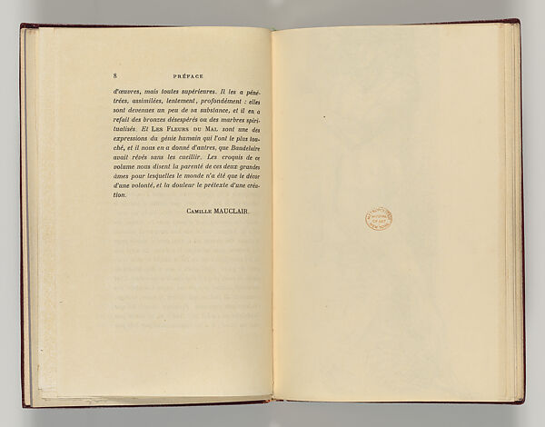Vingt-sept poèmes des Fleurs du Mal, Written by Charles Baudelaire (French, Paris 1821–1867 Paris)