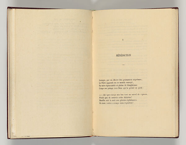 Vingt-sept poèmes des Fleurs du Mal, Written by Charles Baudelaire (French, Paris 1821–1867 Paris)