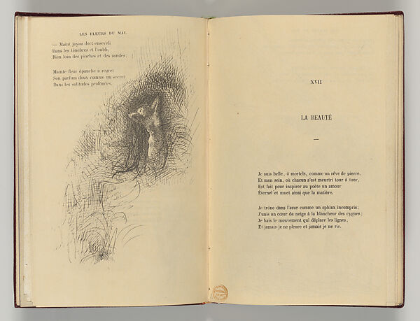 Vingt-sept poèmes des Fleurs du Mal, Written by Charles Baudelaire (French, Paris 1821–1867 Paris)