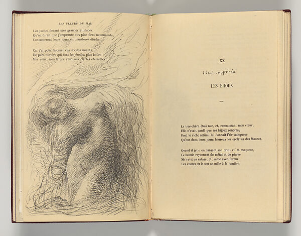 Vingt-sept poèmes des Fleurs du Mal, Written by Charles Baudelaire (French, Paris 1821–1867 Paris)