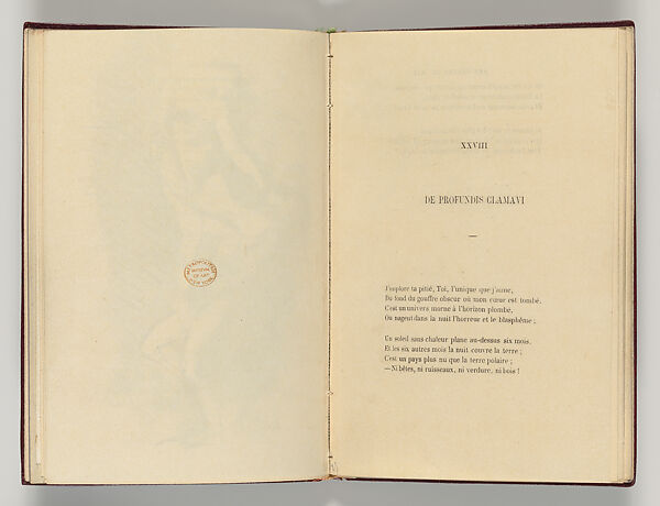 Vingt-sept poèmes des Fleurs du Mal, Written by Charles Baudelaire (French, Paris 1821–1867 Paris)