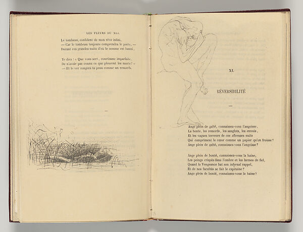 Vingt-sept poèmes des Fleurs du Mal, Written by Charles Baudelaire (French, Paris 1821–1867 Paris)