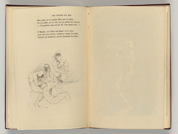 Vingt-sept poèmes des Fleurs du Mal, Written by Charles Baudelaire (French, Paris 1821–1867 Paris)