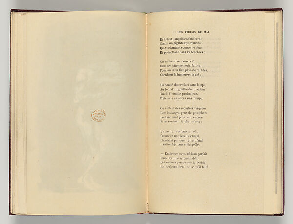 Vingt-sept poèmes des Fleurs du Mal, Written by Charles Baudelaire (French, Paris 1821–1867 Paris)