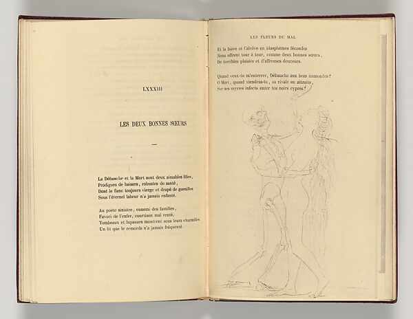 Vingt-sept poèmes des Fleurs du Mal, Written by Charles Baudelaire (French, Paris 1821–1867 Paris)