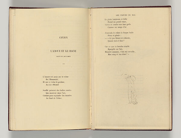 Vingt-sept poèmes des Fleurs du Mal, Written by Charles Baudelaire (French, Paris 1821–1867 Paris)