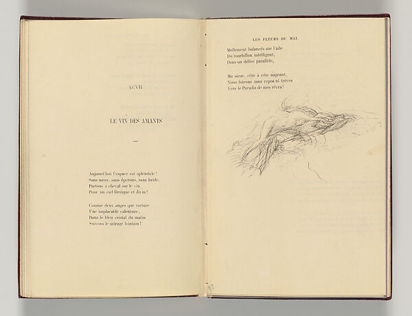 Vingt-sept poèmes des Fleurs du Mal, Written by Charles Baudelaire (French, Paris 1821–1867 Paris)