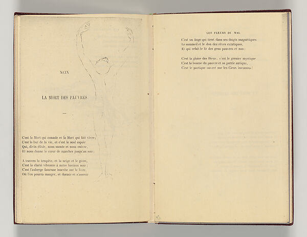 Vingt-sept poèmes des Fleurs du Mal, Written by Charles Baudelaire (French, Paris 1821–1867 Paris)