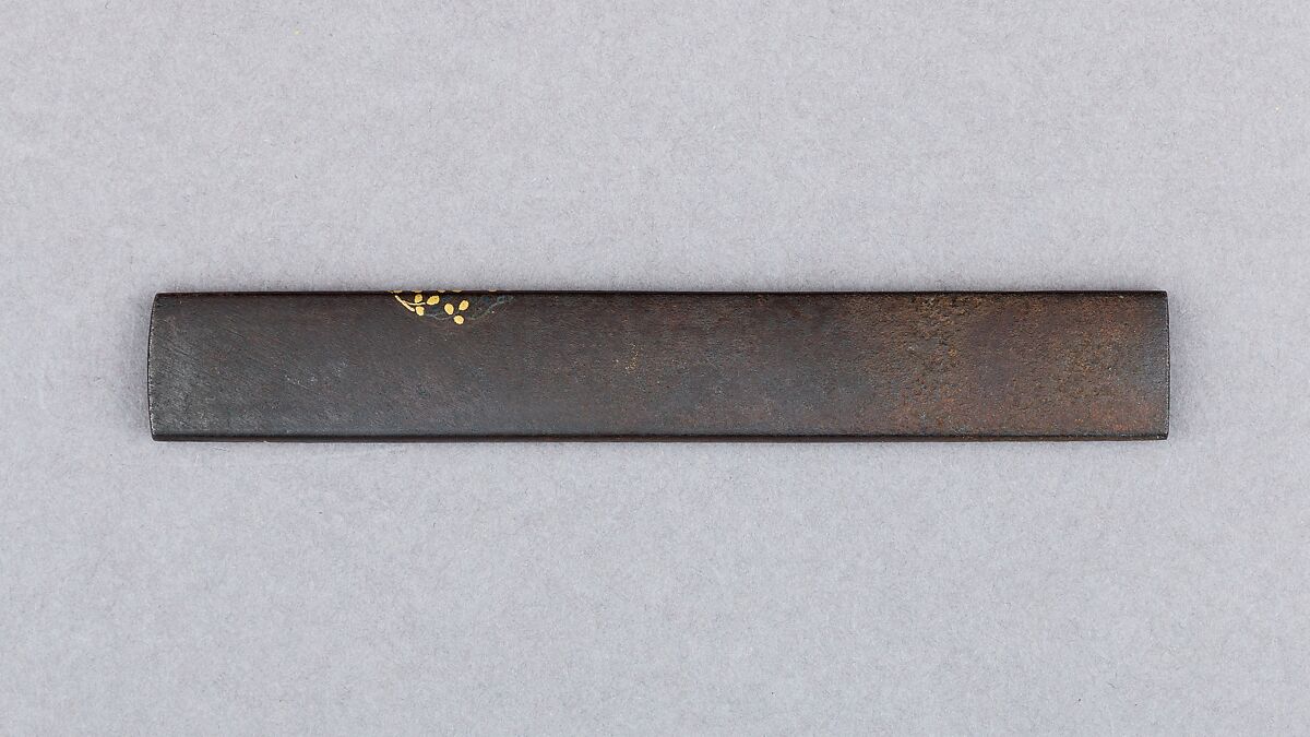 Knife Handle (Kozuka), Iron, silver, gold, copper, Japanese