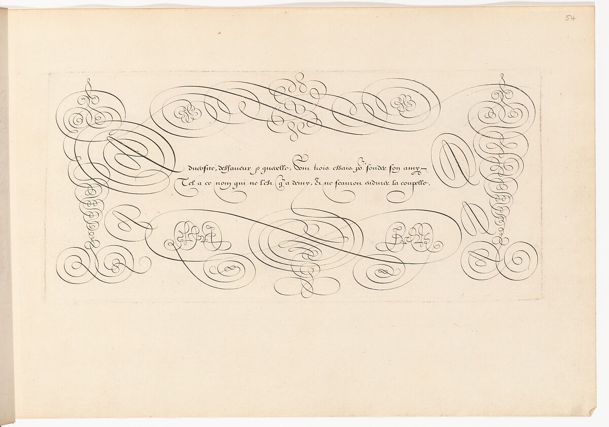 Panchrestographie & Poecilographie, Jean de Beaugrand (French, active 17th century), Engraving