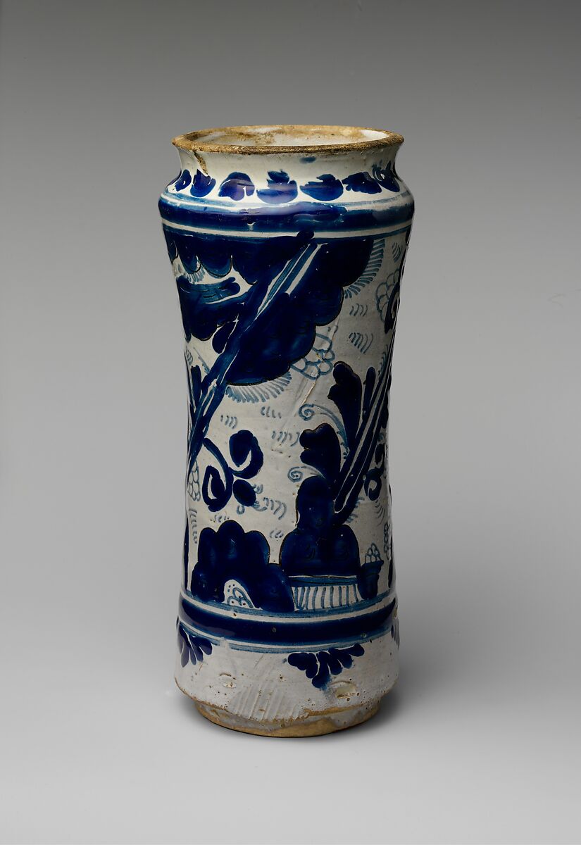 Apothecary Jar, Tin-glazed earthenware, Mexican 