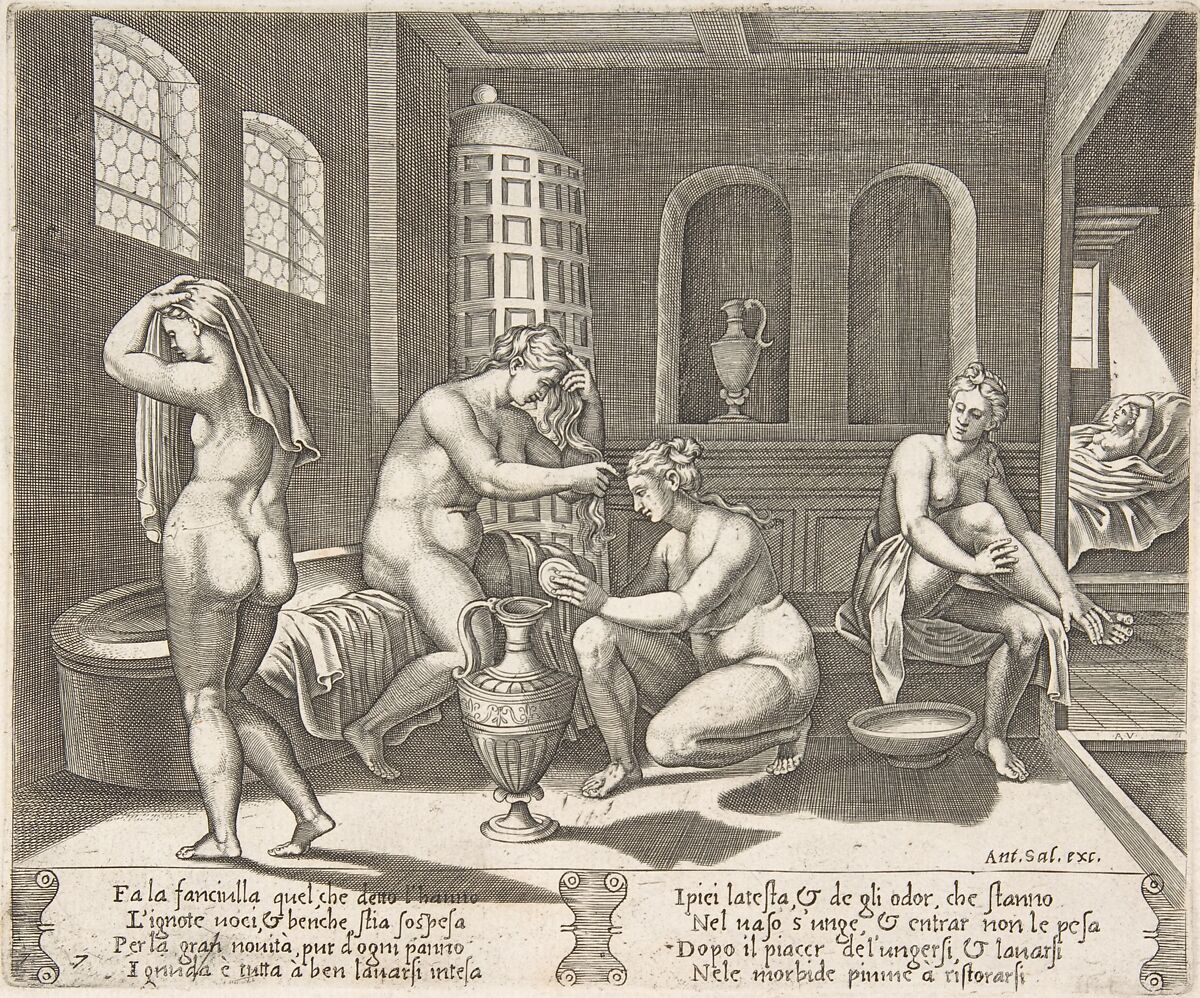 Story of Cupid and Psyche as told by Apuleius, Master of the Die  Italian, Engraving