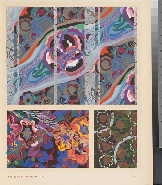 Variations, Designed by Edouard Bénedictus (French, Paris 1878–1930 Paris), Pochoir
