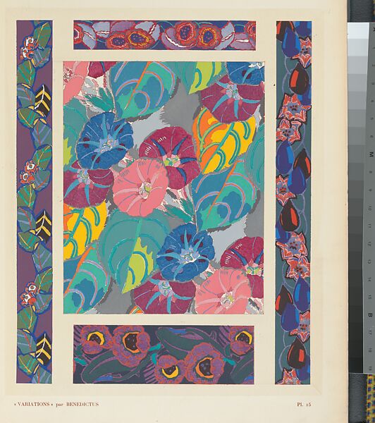 Variations, Designed by Edouard Bénedictus (French, Paris 1878–1930 Paris), Pochoir