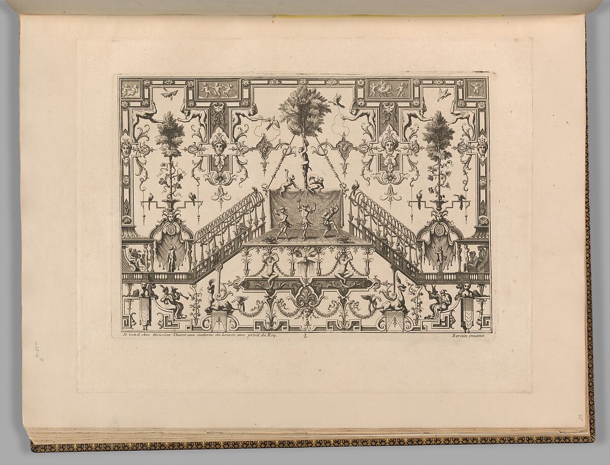 Ornament Designs Invented by J. Berain, Jean Berain (French, Saint-Mihiel 1640–1711 Paris), Engraving 