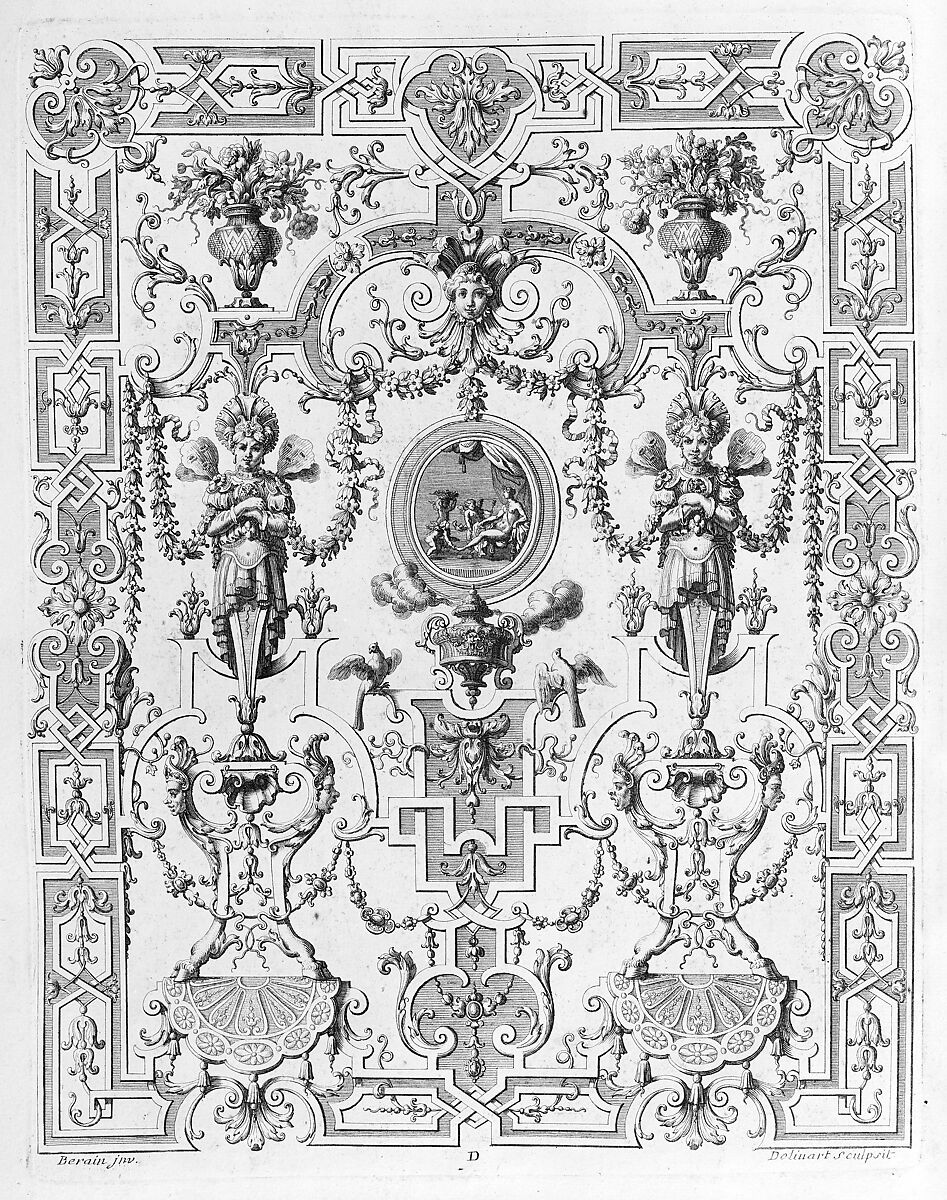 Ornament Designs Invented by J. Berain, Jean Berain (French, Saint-Mihiel 1640–1711 Paris), Engraving