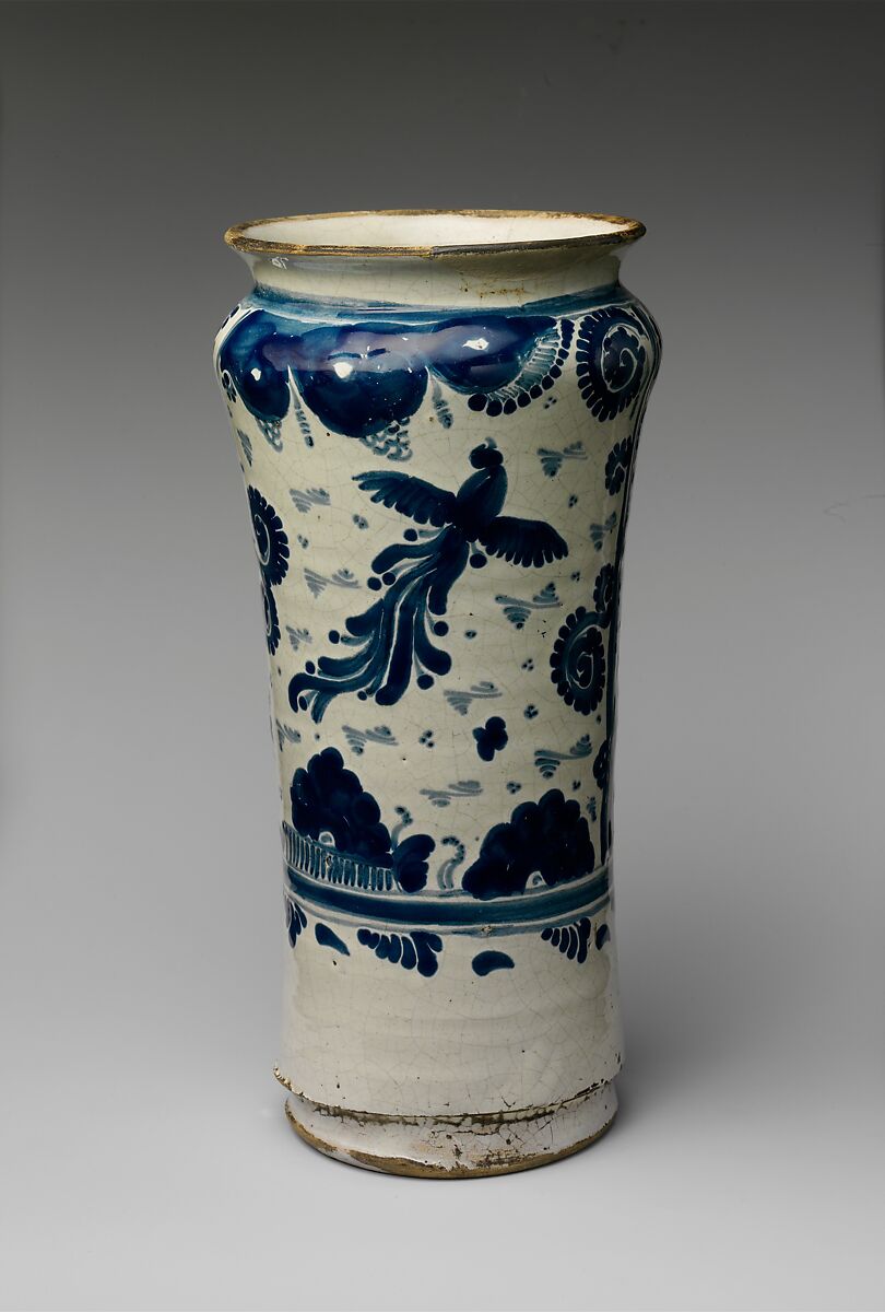 Apothecary Jar, Tin-glazed earthenware, Mexican 