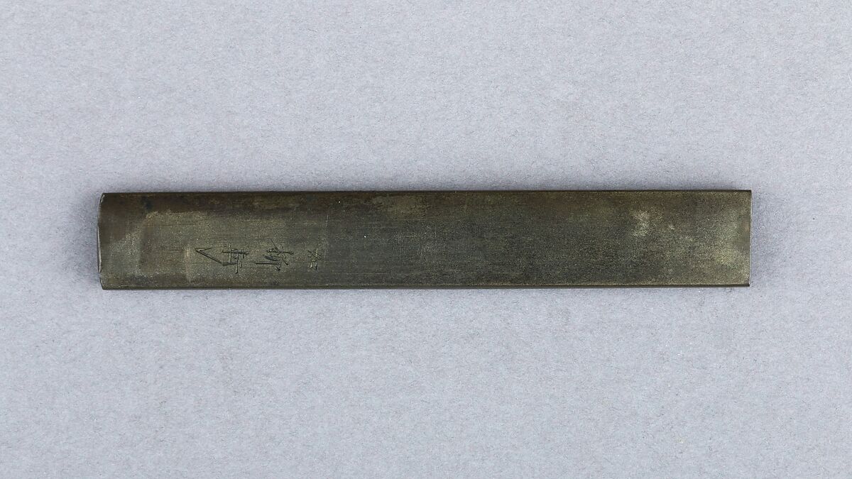 Knife Handle (Kozuka), Copper-silver alloy (shibuichi), gold, silver, copper, Japanese