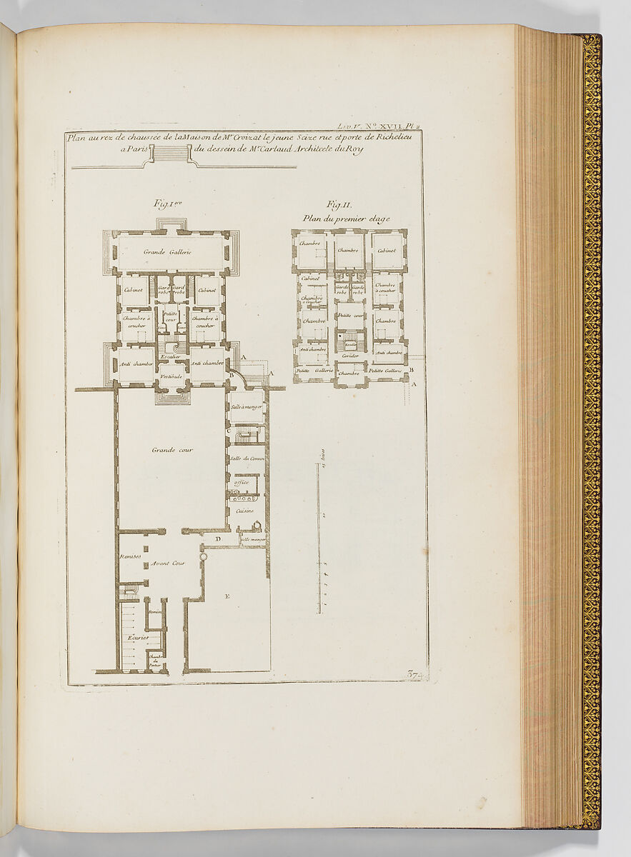 Architecture Françoise, 4 Volumes, Jacques François Blondel (French, Rouen 1705–1774 Paris)