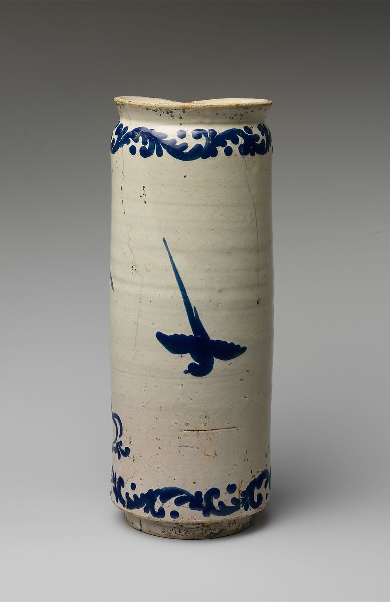 Apothecary Jar, Tin-glazed earthenware, Mexican 