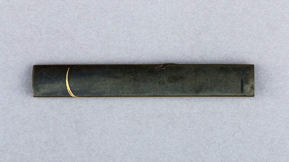 Knife Handle (Kozuka), Copper alloy (sentoku), copper-silver alloy (shibuichi), copper, gold, Japanese