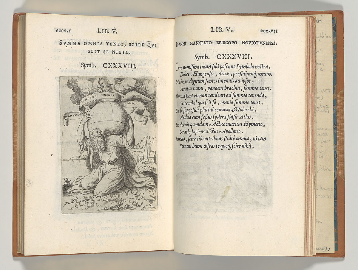 Symbolicarum Quaestionum. . .Libri Quinque, Written by Achille Bocchi (Italian, 1488–1562), Engraving