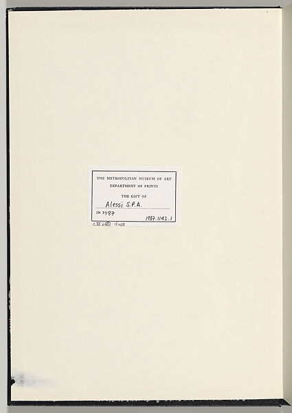 Esercizio Formale 1979, Ettore Sottsass (Italian (born Austria), Innsbruck 1917–2007 Milan), Printed book