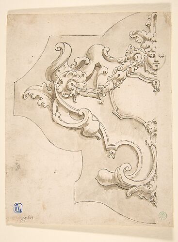 Design for Half Cartouche with Mask