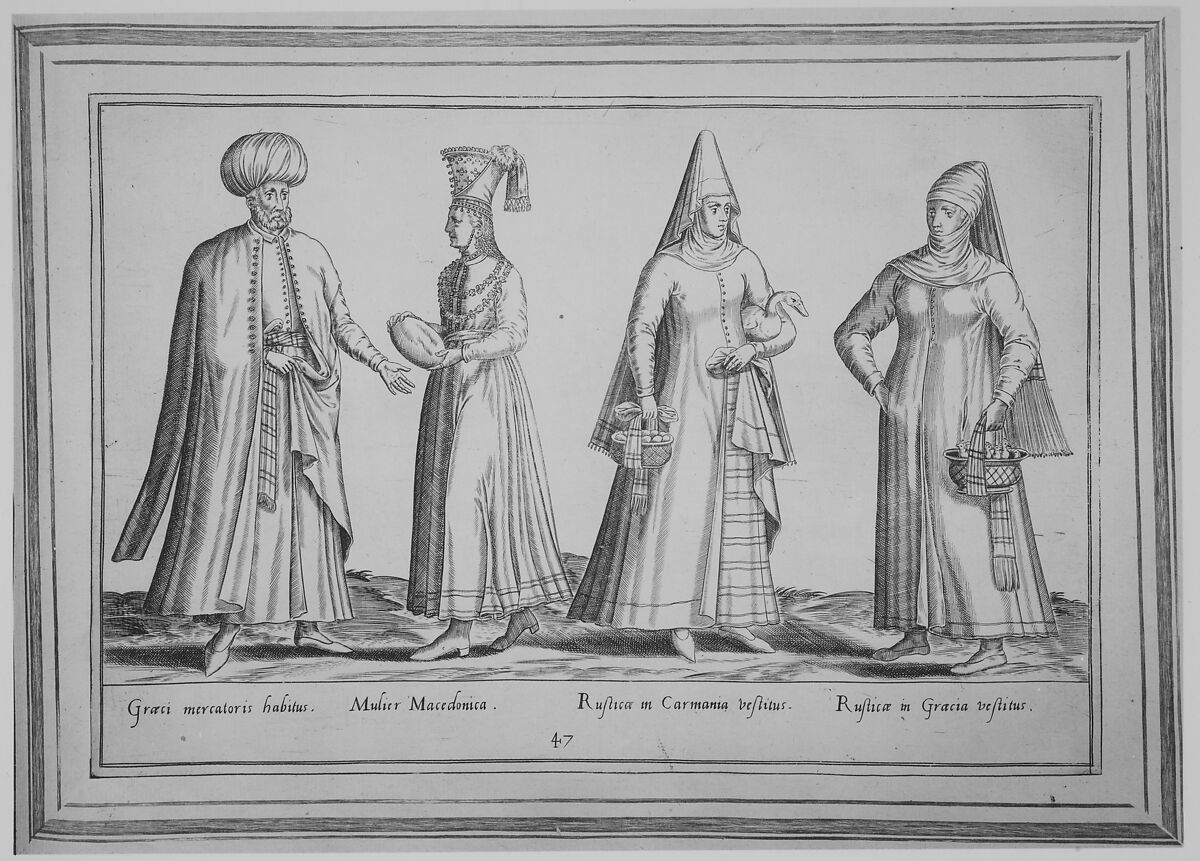 Habitus variarum orbis gentium / Omnium pene Europae, Asiae, Aphricae atque Americae Gentium Habitus, Abraham de Bruyn (Flemish, Antwerp 1540–1587 Cologne (?)), Engravings; Old full calf gold-tooled binding