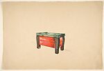 Cansolle [Perspective of a Red Laquer Cabinet]