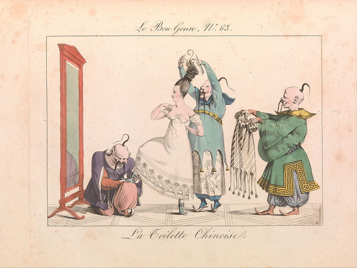 Le Bon Genre: Observations sur les modes et les usages de Paris, La Messangère , Paris French, plates: color engravings