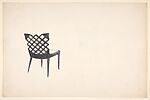 Side Chair with Lattice-Style Back (Perspective)
