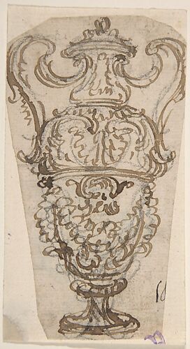 Outline of the Design for a Two-Handled Vase