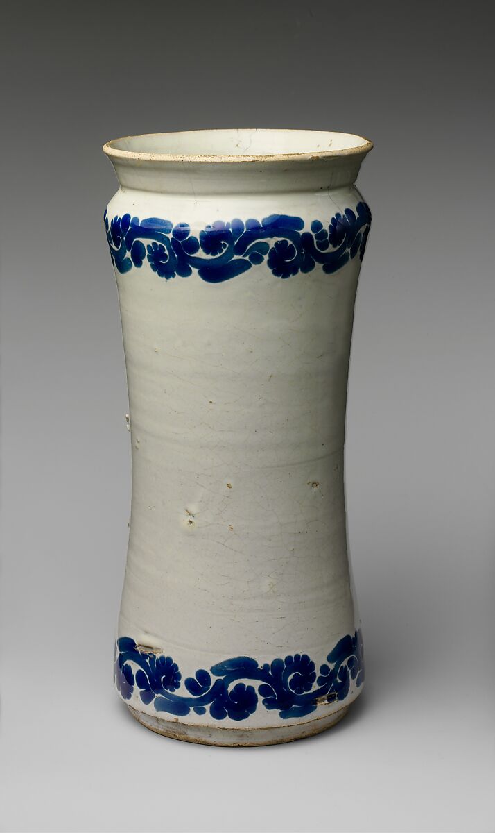 Apothecary Jar, Tin-glazed earthenware, Mexican 