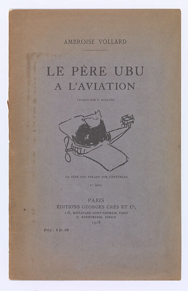 Le Père Ubu à l'Aviation, Ambroise Vollard (French, 1866–1939), Lithograph