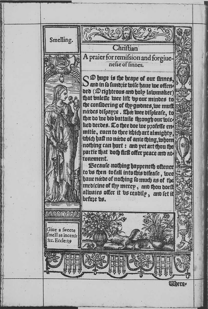 A Booke of Christian Prayers, Richard Day (British, born 1552), Illustrations: woodcut