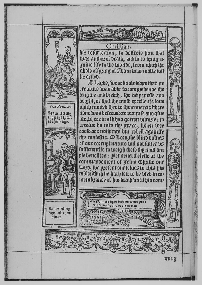 A Booke of Christian Prayers, Richard Day (British, born 1552), Illustrations: woodcut