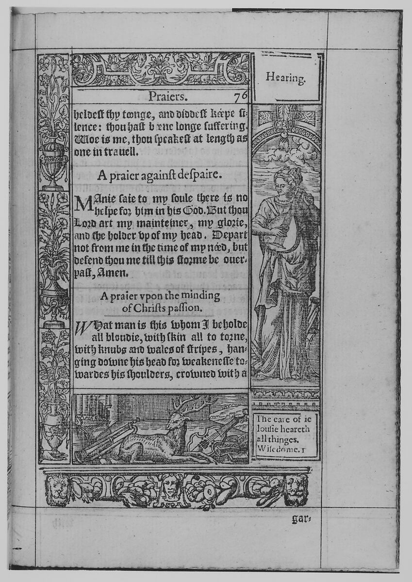 A Booke of Christian Prayers, Richard Day (British, born 1552), Illustrations: woodcut