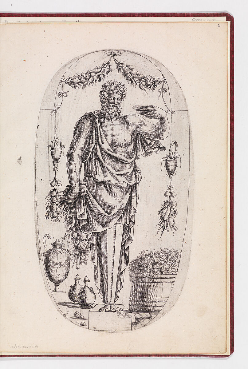 Designs for Terms, Jean Mignon (French, active 1535–ca. 1555), Etching