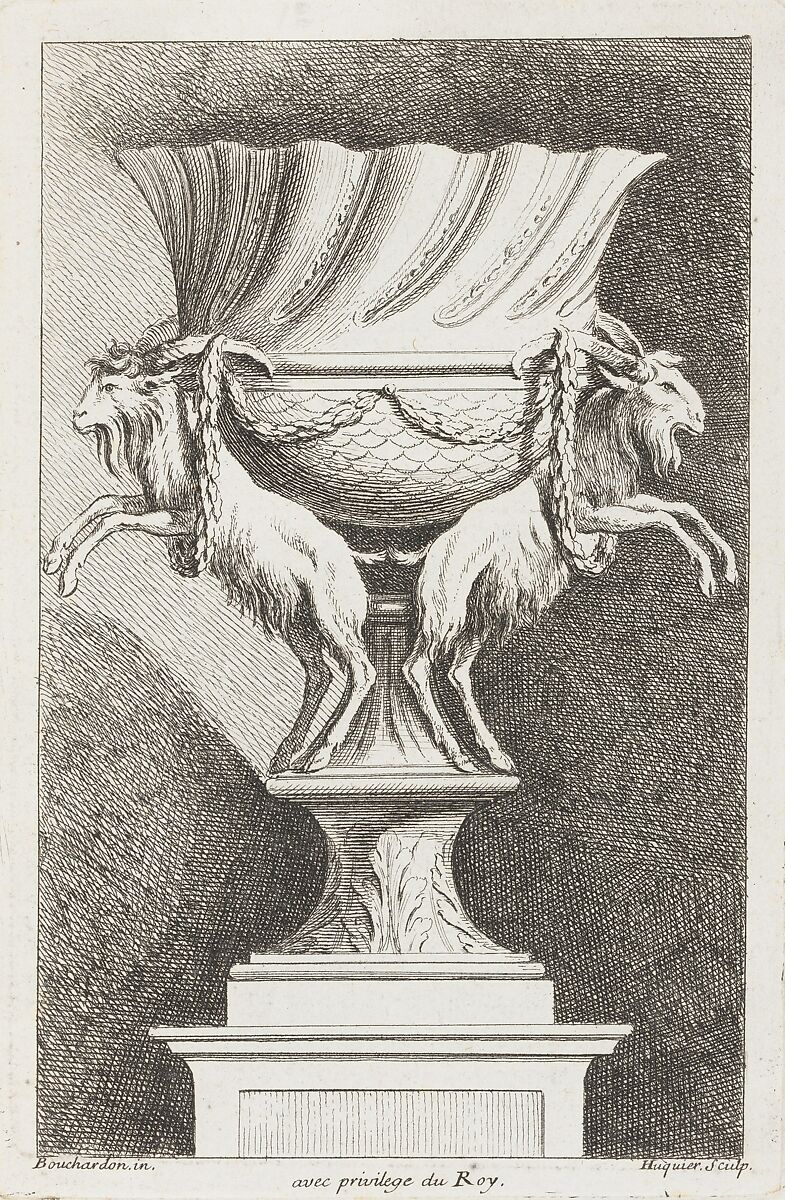 First Book of Vases, Designed by Edme Bouchardon (French, Chaumont 1698–1762 Paris), Etching 